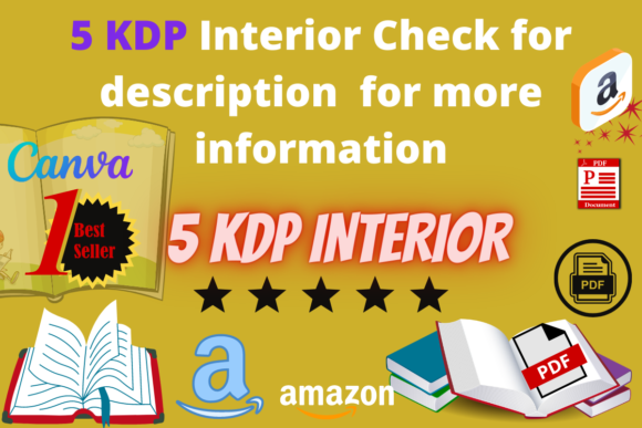 Amazon KDP Interior Templates 5 Book Bundle