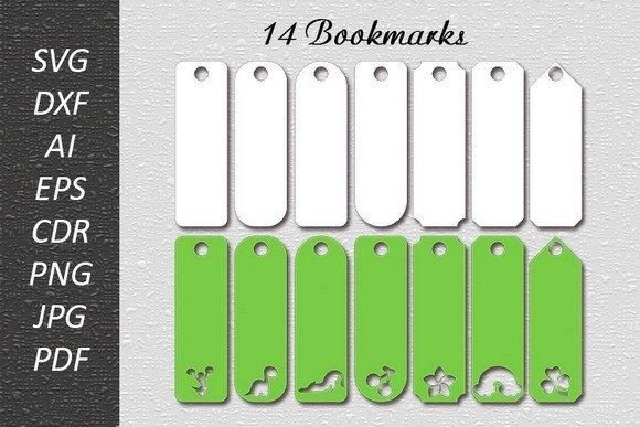 Bundle Bookmarks Templates SVG: Creative Cut-Out Designs
