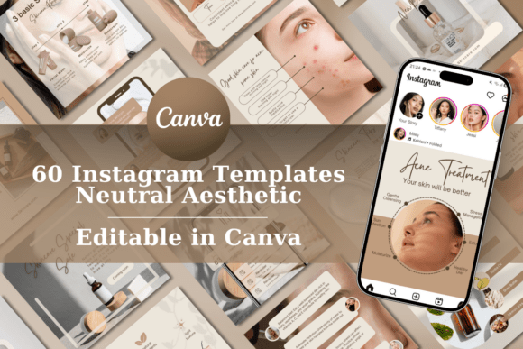 Crafting a Cohesive Skincare Brand with Instagram Canva Templates