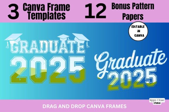 Elevate Your 2025 Celebrations with Editable Canva Frame Templates