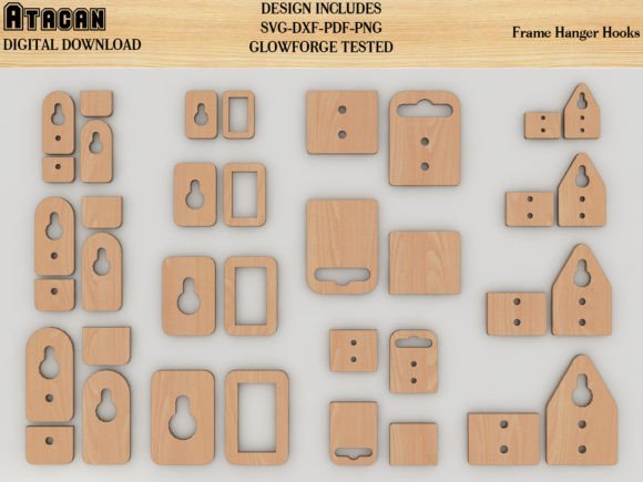 Frame Hangers & Sawtooth Hook Templates: Streamline Your Laser Cutting Projects