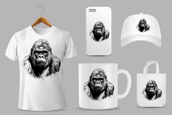 Gorilla Illustration Templates: Design Meets Durability