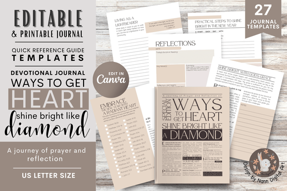 Illuminate Your Faith: Prayer and Reflection Journal Templates