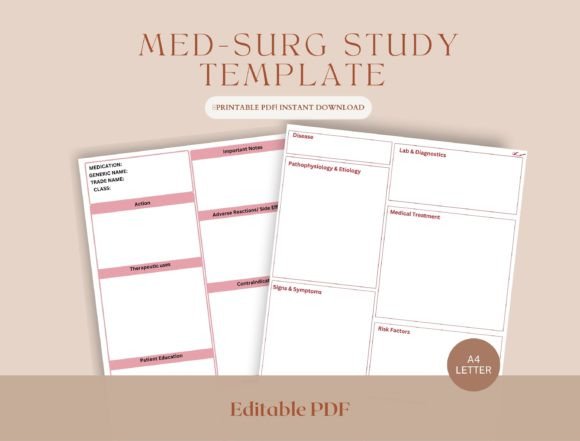 Master Medical-Surgical Nursing with These Study Templates