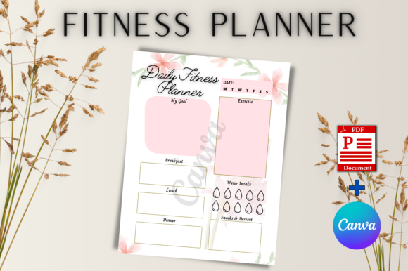 Master Your Wellness Routine with Fitness Planner Editable Canva Templates