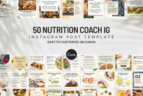 Mastering Nutrition Coach IG Canva Post Templates