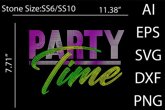 Party Time Rhinestone Templates: Instant Download Design Guide