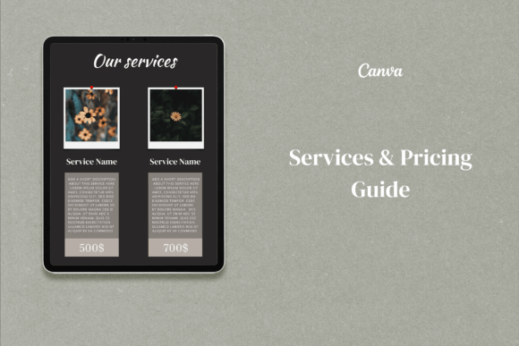 Professional Pricing Guides: A Template System for Service Providers