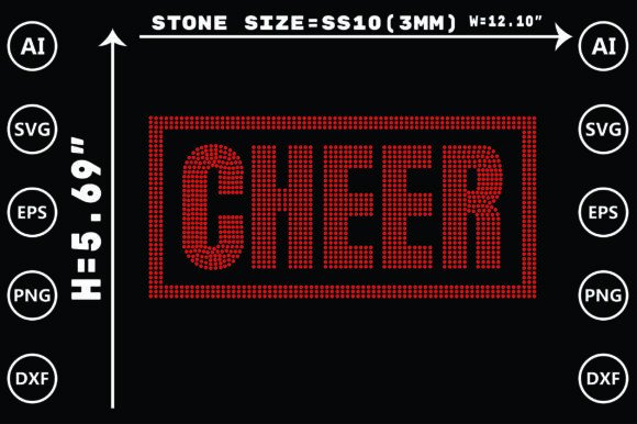 Sparkling Success: Cheer Rhinestone Templates Design