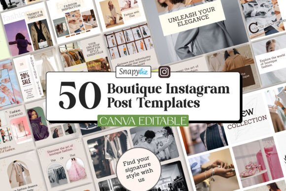 Streamlining Your Visual Strategy: The Power of Boutique Fashion IG Canva Templates