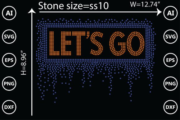 Unleash Your Creative Vision with the (Let's Go) Rhinestone Templates Design