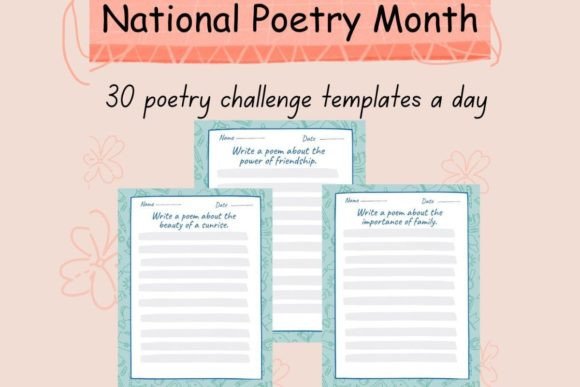 Unlock Daily Creativity: 30 Poetry Challenge Templates